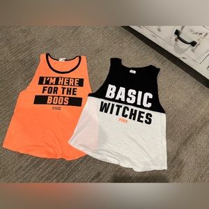 PINK Basic Witches top and I’m here for the Boos size small